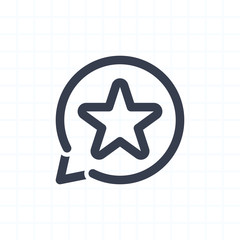 Star Notification - String Icons. A professional, pixel-perfect icon.