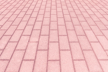 Outdoor stone block tile floor background and texture pattern