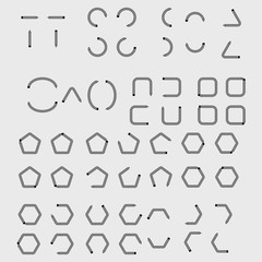 Kinds Of School Pencil Sign, Collection