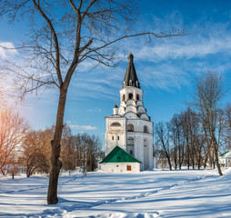 Распятская Колокольня в Александровской слободе под деревом church-bell tower under a tree