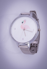 Reloj con dibujo de flamenco