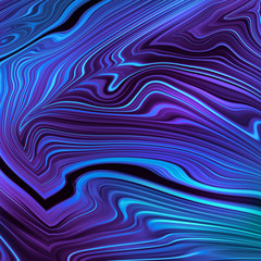 abstract ultraviolet holographic background, electric blue fluid paint art, violet wallpaper, marbling texture, neon wavy lines, artistic fashion backdrop, esoteric aura