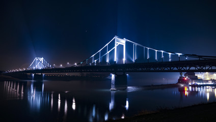 Fototapeta na wymiar Rheinbrücke Krefeld Uerdingen