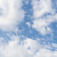 Natural background of blue sky and cloud