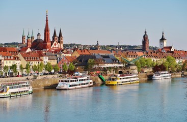 Obraz premium Würzburg, Stadt am Main