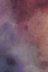 Detailed close-up cosmic grunge abstract background. Dry brush strokes hand drawn oil painting on canvas texture. Creative pattern for graphic work, web design or wallpaper. 