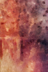 Detailed close-up rusty grunge abstract background. Dry brush strokes hand drawn oil painting on canvas texture. Creative pattern for graphic work, web design or wallpaper.  - 202479748