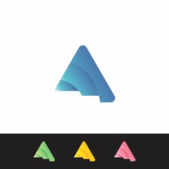 triangle logo design for style and element