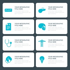 Flat health, science, sports, kids and toys infographic timeline template for presentations, advertising, annual reports