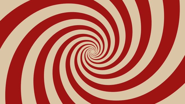 Hypnotic Spiral Background Rotating/
Animation of a vintage and retro hypnotic red spiral background rotating, with grunge texture