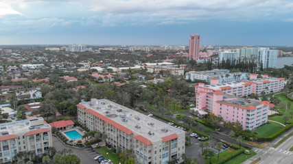 Boca Raton aerial view, Florida coastline