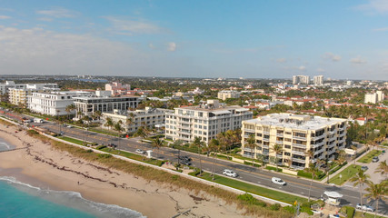 Palm Beach aerial view, Florida coastline