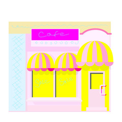 Cafe shop vector illustration