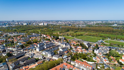 Fototapeta premium Photo aérienne de Saint Sébastien sur Loire, près de Nantes
