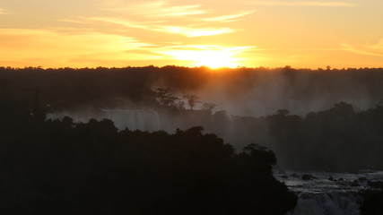 Brésil Chutes Iguacu Coucher de soleil