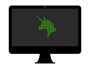 Pixel Icon PC - Einhornkopf