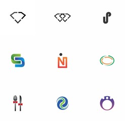 logo set design for company, brand, identity
