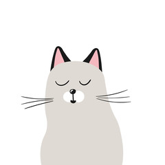 Vector illustration with cat