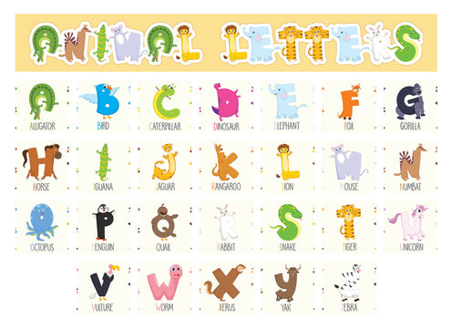 Illustrated Animal Letters