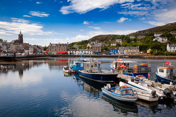 Fototapeta na wymiar Tarbert Harbour Argyll and Bute Scotland UK