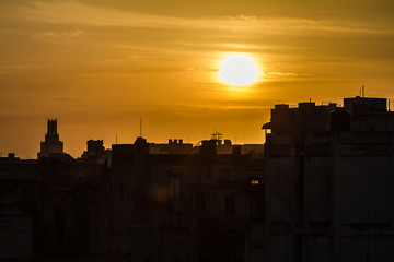 Fototapeta na wymiar Cuban sunset, Havana, Cuba