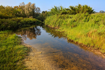 The Nahal Poleg nature reserve. Israel