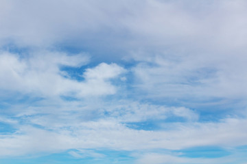 Obraz premium Background with white clouds on blue sky. Abstract background