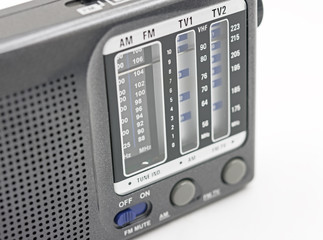 Fototapeta premium Modern FM, AM radio dials and tuner