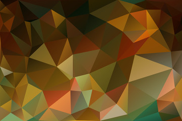 Multicolor abstract background triangles of warm