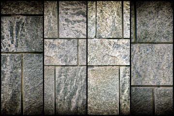 Naklejka premium Granite wall texture, rock background, stone surface