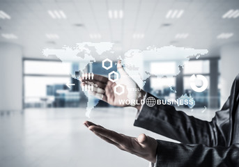 Modern technologies for successful business concept.