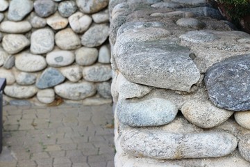 Stone with nature in park south korea