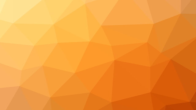 8K Abstract Triangle Polygon Orange Background