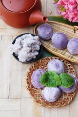 Festival moon cake - Chinese cake and tea