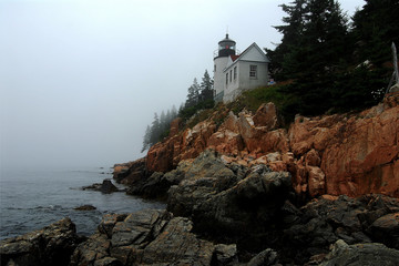 Fototapeta na wymiar Lighthouse in Acadia National Park, Maine
