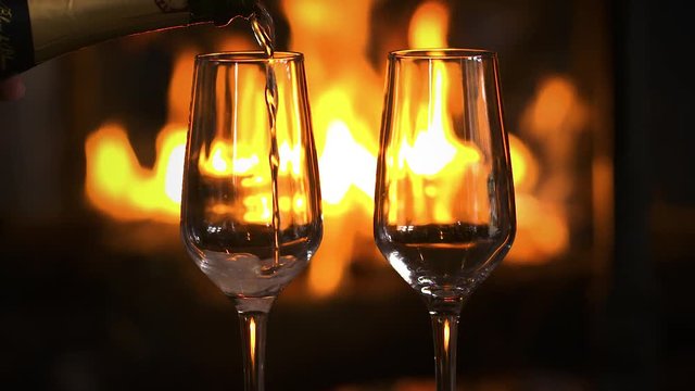 champagne au coin du feu