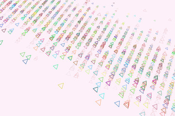 Color abstract triangle pattern generative art background. Vector, backdrop, details & design.