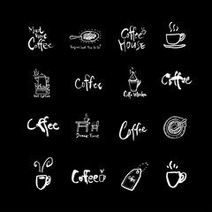 카페 포스터 / 손으로 그린 커피 그림