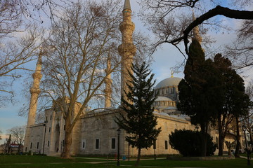 Obraz premium Garden of Suleymaniye Mosque 