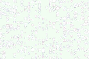 Abstract conceptual square, rectangle pattern. Repeat, canvas, creative & mosaic.