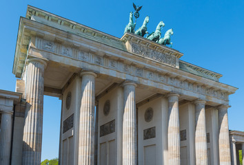 The Brandenburger Tor gate in city of Berlin