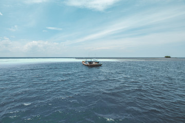 Traditional Fishing Boat at Tropical Sea