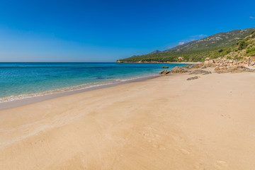 Fototapeta na wymiar beach bay in Portinho da Arrabida, Portugal