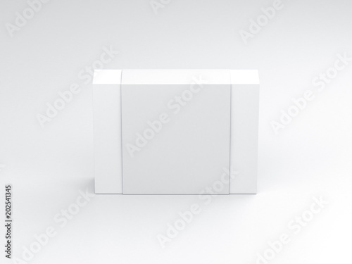 Download "White gift Box Mockup with paper sleeve, 3d rendering ...