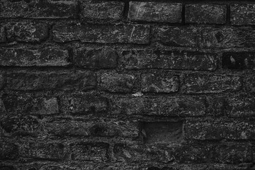 Monochrome Brick wall texture, cement background for web site or mobile devices