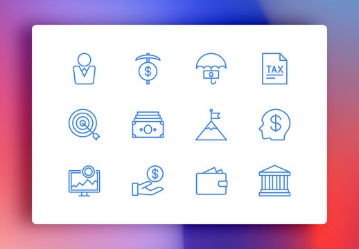 Finance Minimalist Icons