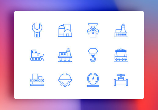 Industry Minimalist Icons