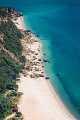 beach bay in Portinho da Arrabida, Portugal