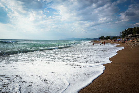 Famous beach " Kourouta "  Ilia prefecture, Peloponnese, Greece