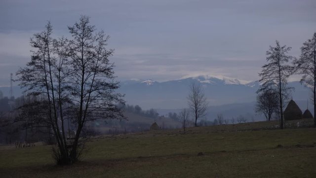 Mountains seen in the distance